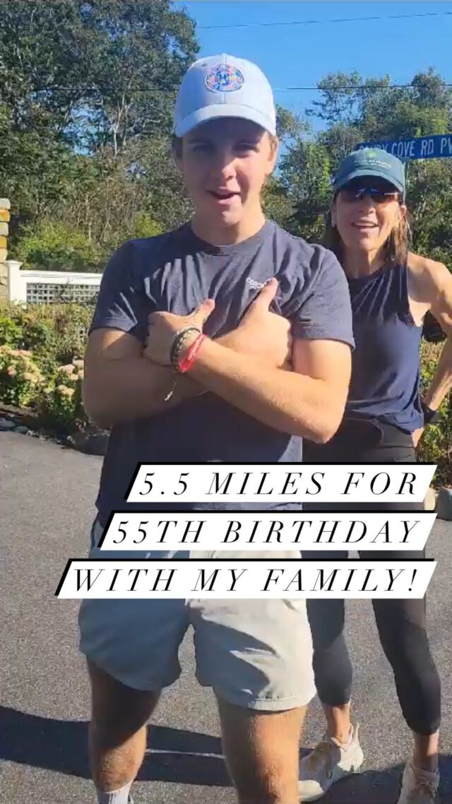 What does a #Pilatesinstructor do for her 55th birthday? Starts the day with a 5.5 mile run and an ocean plunge with her family!  All thanks to my #pilatespractice Pilates followed later in the day, of course! 🏃‍♀️❤️