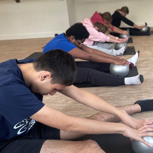 Having a ball at #teenpilates today! ⚽️🏀

Today we focused on: 

- improving #posture
- #lengthening tight muscles
- getting stronger 💪
- increasing #bodyawareness 
- having fun! 

DM “teenpilates” for a free class for your teen (in person in Ridgewood only) or contact the @ridgewoodymca to join us. 

Wednesdays 3:45pm.
.
.
.
.
#strongkids #teenpilates #posturecorrection #postureexercises
